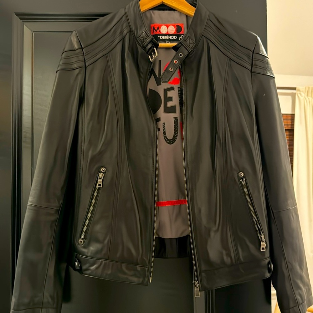 100% Genuine Leather Jacket Derimod Brand